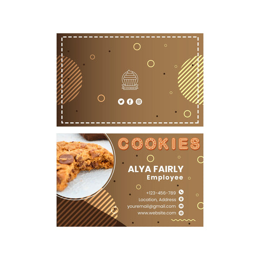 Custom business cards, Cookie Business cards, real state business cards, personalized business cards, customized business cards