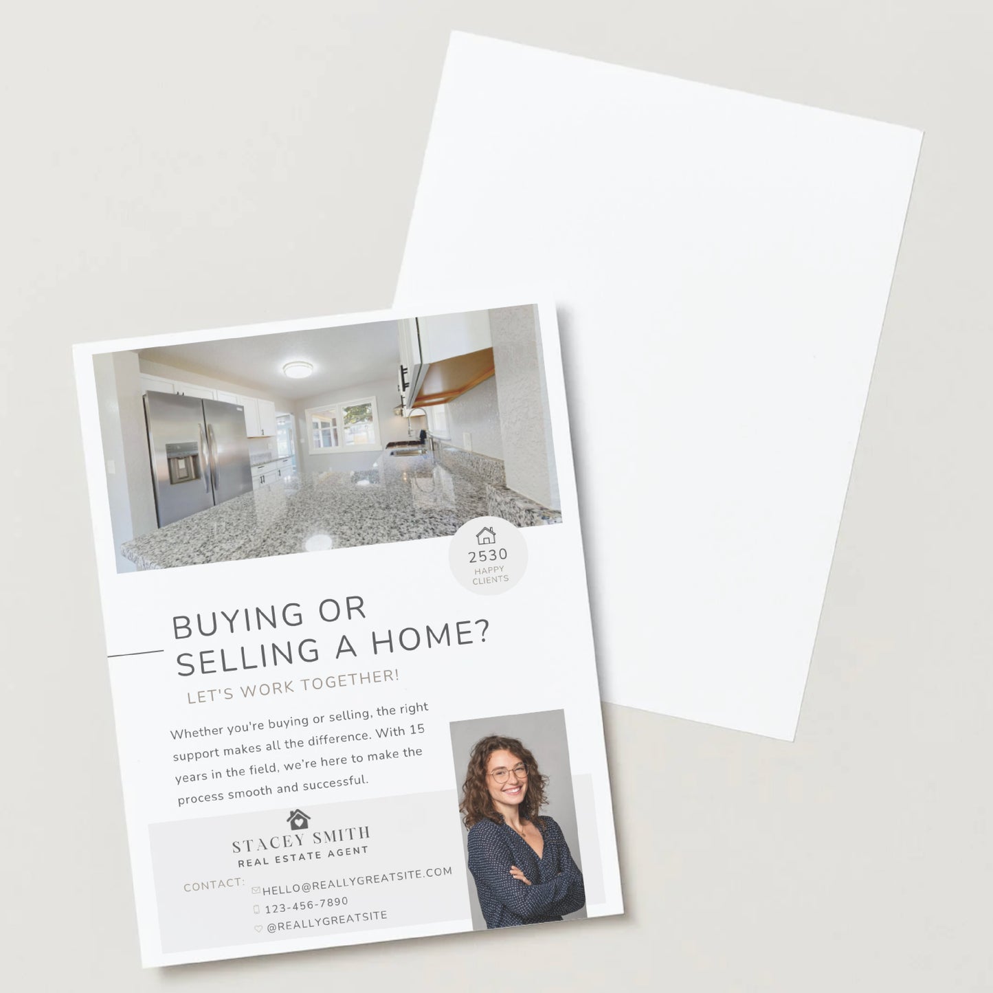 4X6 inches Custom Flyers/ Beige Classy Real Estate Marketing Flyer/ Business Flyers Premium Cardstock/ Matte Gloss