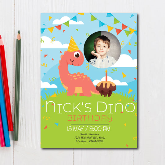 Birthday Invitation Birthday Invitation 5X7 Glossy High Definition Personalized Invitation