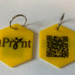 Business Keychain with logo, custom keychain, Custom Logo Keychain, QR Code Keychain, Branded Keychain, Promotional Keychain