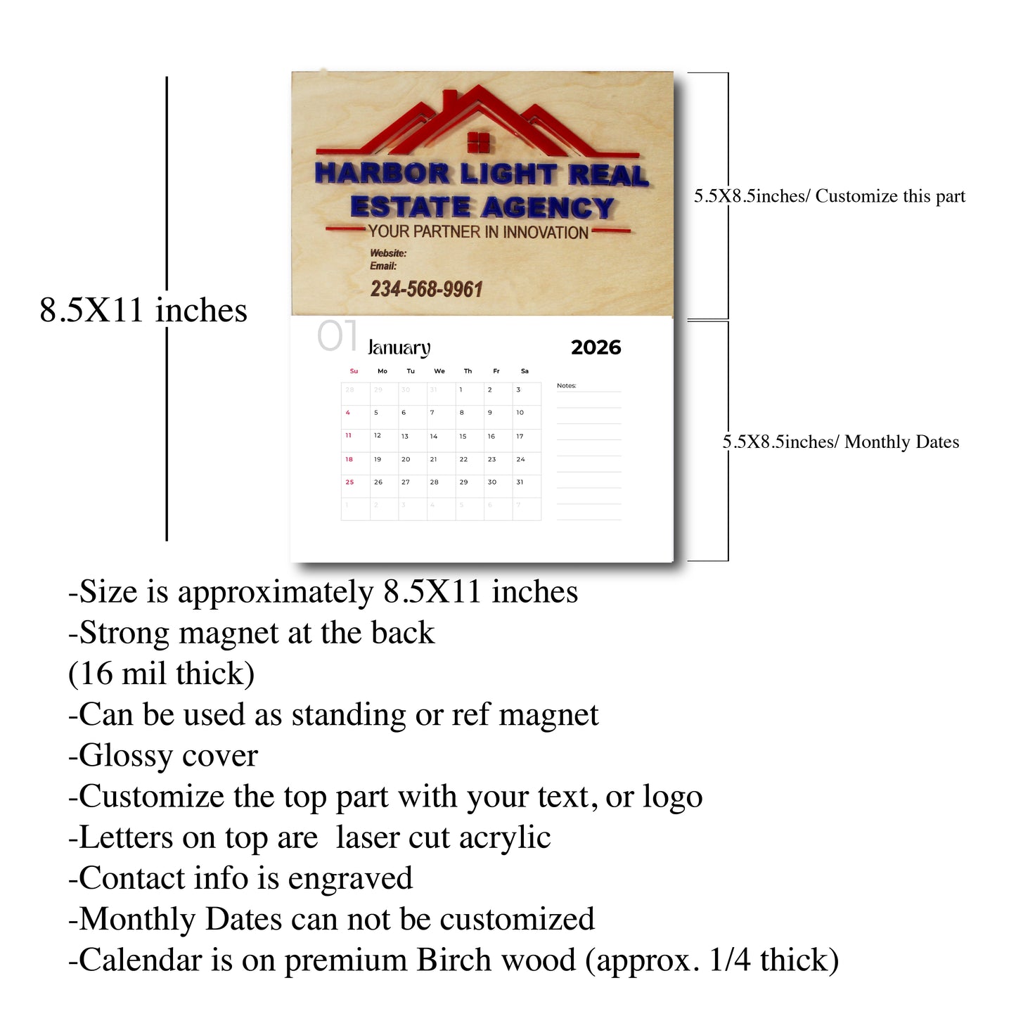 2026 Customized Real State Calendar, calendars, calendar, Personalized Calendar Bulk Real State Calendar Giveaway Affordable High Quality Calendar Bulk Company Calendar