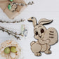 Easter gift tags, Wooden Easter tags, Easter basket decorations, Easter craft supplies, Personalized Easter tags, Easter party favors