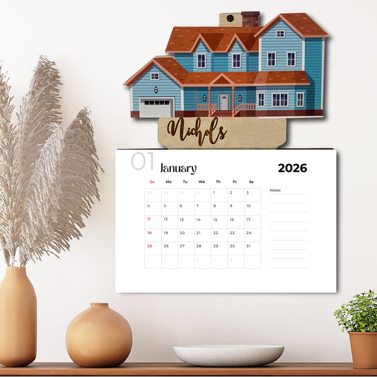 2026 Customized Family Calendar,calendars, calendar, Personalized House Calendar Bulk Family Calendar Giveaway Affordable High Quality Calendar Bulk Company Calendar