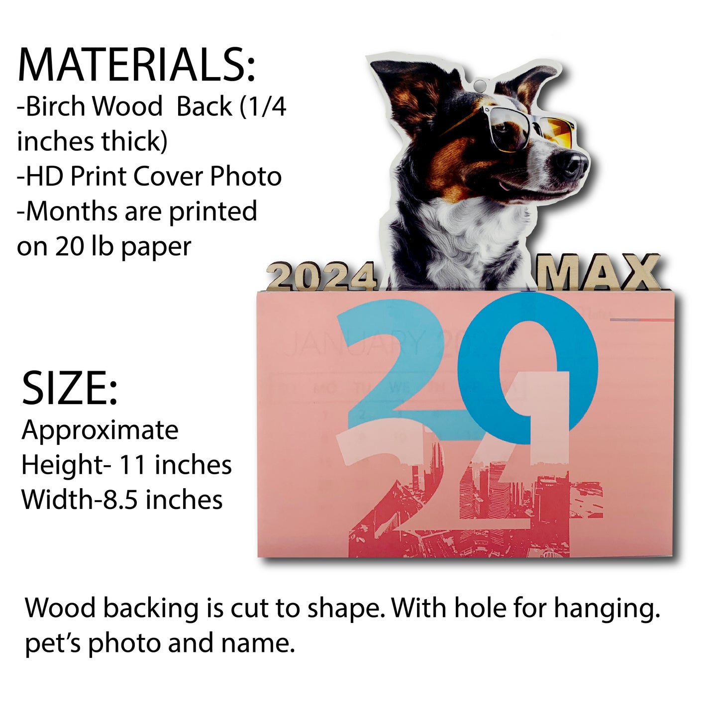 2024 Customized Pet Calendar Personalized Calendar Bulk Pet Calendar Giveaway Affordable High Quality Calendar Bulk Company Calendar