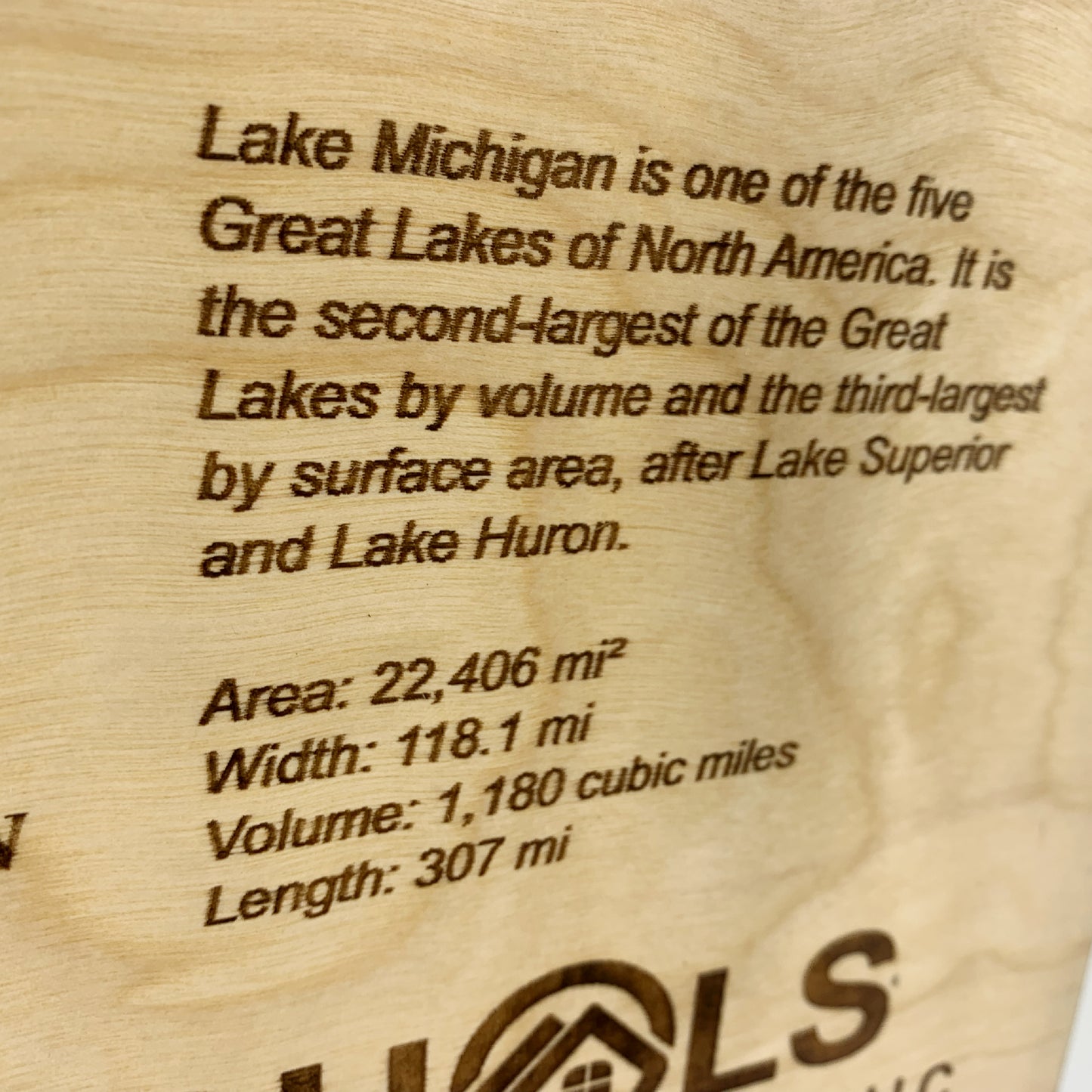 Custom Lake Michigan Calendar, lake map calendar, calendars, calendar, custom 2026 wall calendar, custom desk calendar, lake map art, lake map wood, 2024 calendar, lake map engraved