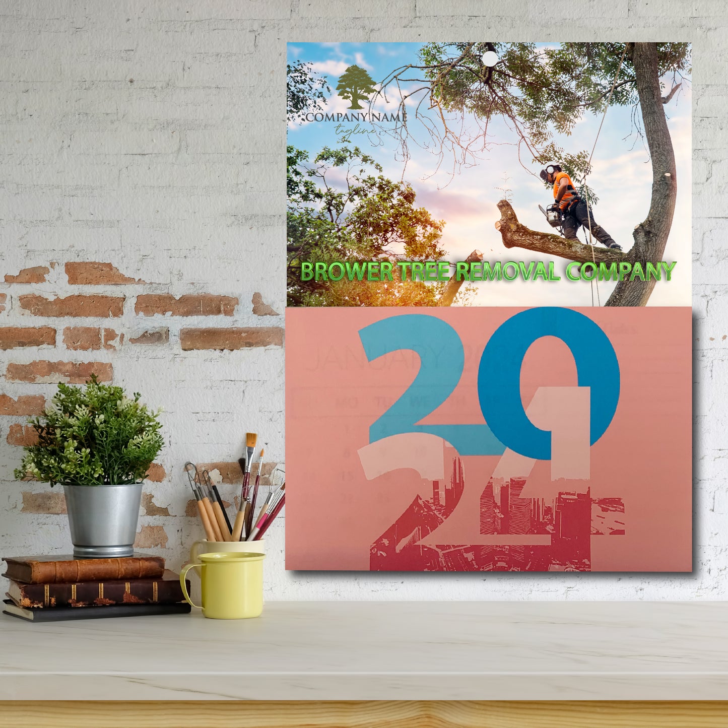 Calendar, Calendar 2024, Tree Business Calendar, custom calendar, custom calendar 2024, wall calendar, bulk calendar, affordable calendar