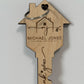 Custom Keychain Wood Engraved Keychain Realtor Keychain Closing House Keychain Marketing Keychains