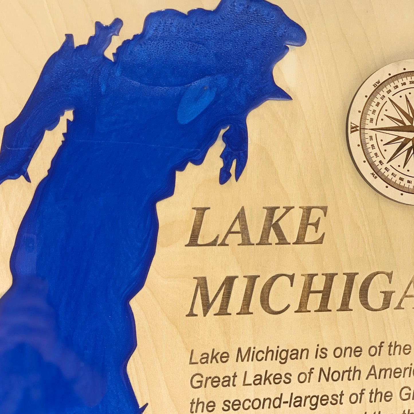 Custom Lake Map, Lake Michigan Map, Lake House Decor, Custom Map, Lake Michigan Resin Map, Map, Michigan Map, Map Art, Personalized Map