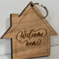 Custom Keychain Wood Engraved Keychain Realtor Keychain Closing House Keychain Marketing Keychains