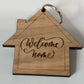 Custom Keychain Wood Engraved Keychain Realtor Keychain Closing House Keychain Marketing Keychains