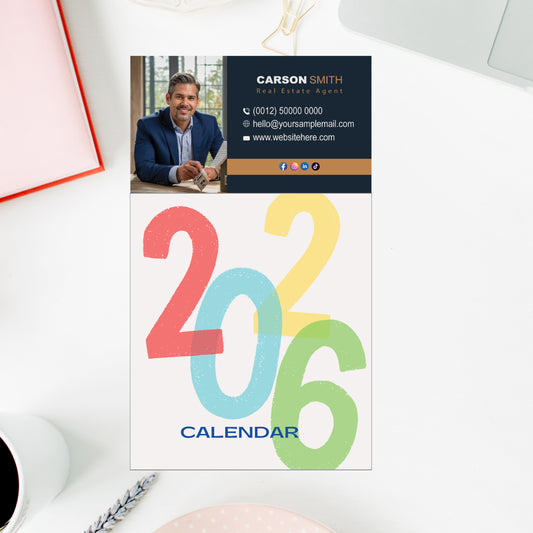 Custom Realtor calendar, calendars, calendar,2026 custom calendar, custom magnetic calendar, affordable bulk calendar, magnetic calendar, calendar 2026