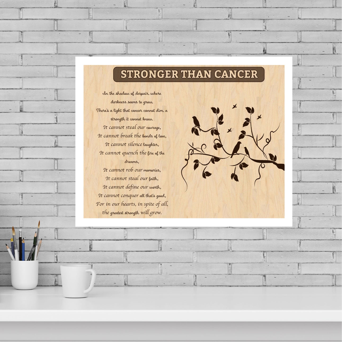 Cancer Care Gift, Gift, Cancer Gift, gift for sick person, custom gift, cancer care gift plaque, get well soon gift, gift for mom