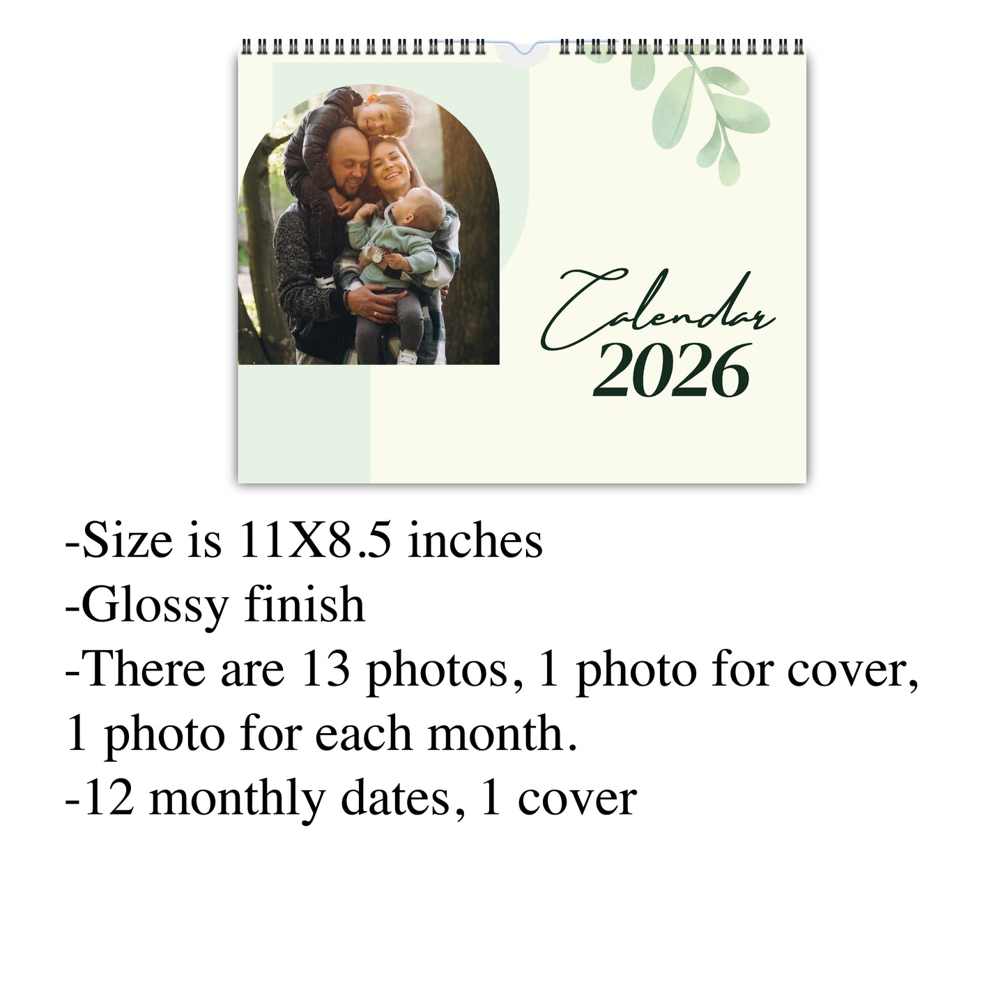 Calendar, custom calendar, calendars, calendar, monthly calendar, 2026 custom calendar, custom wall calendar, custom photo calendar, Family calendar