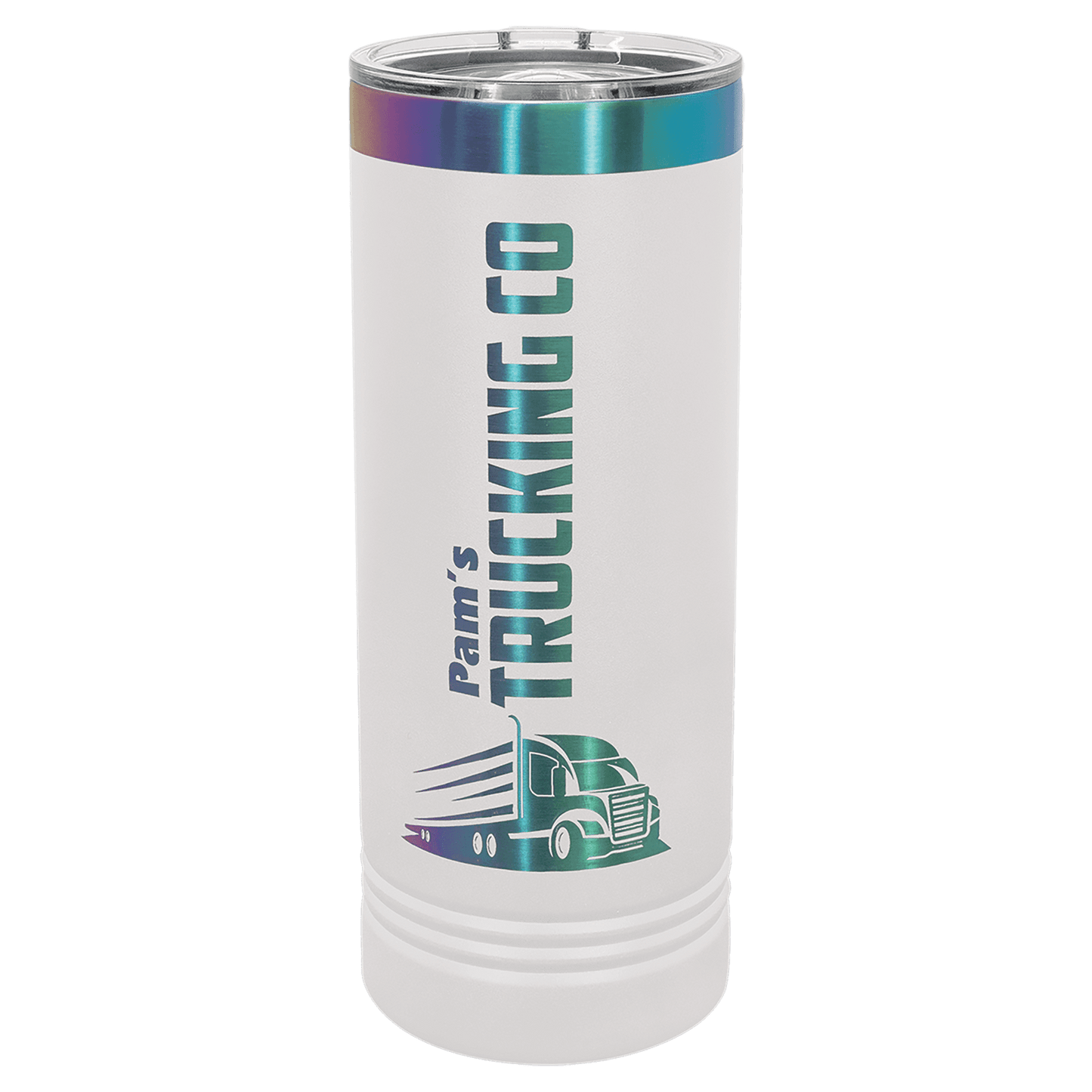 White/Prism Polar Camel 22 oz. Skinny Tumbler with Slider Lid