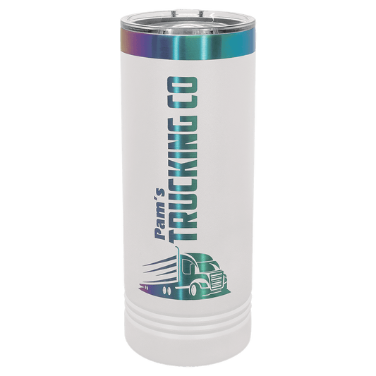 White/Prism Polar Camel 22 oz. Skinny Tumbler with Slider Lid