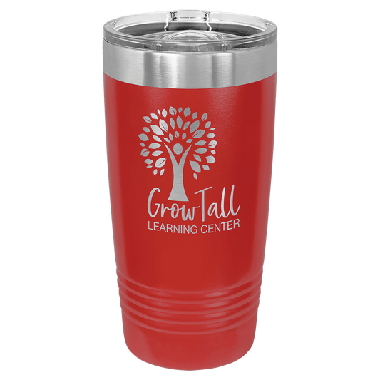 Custom Tumbler Polar Camel 20 oz. Red Insulated Tumbler with Slider Lid