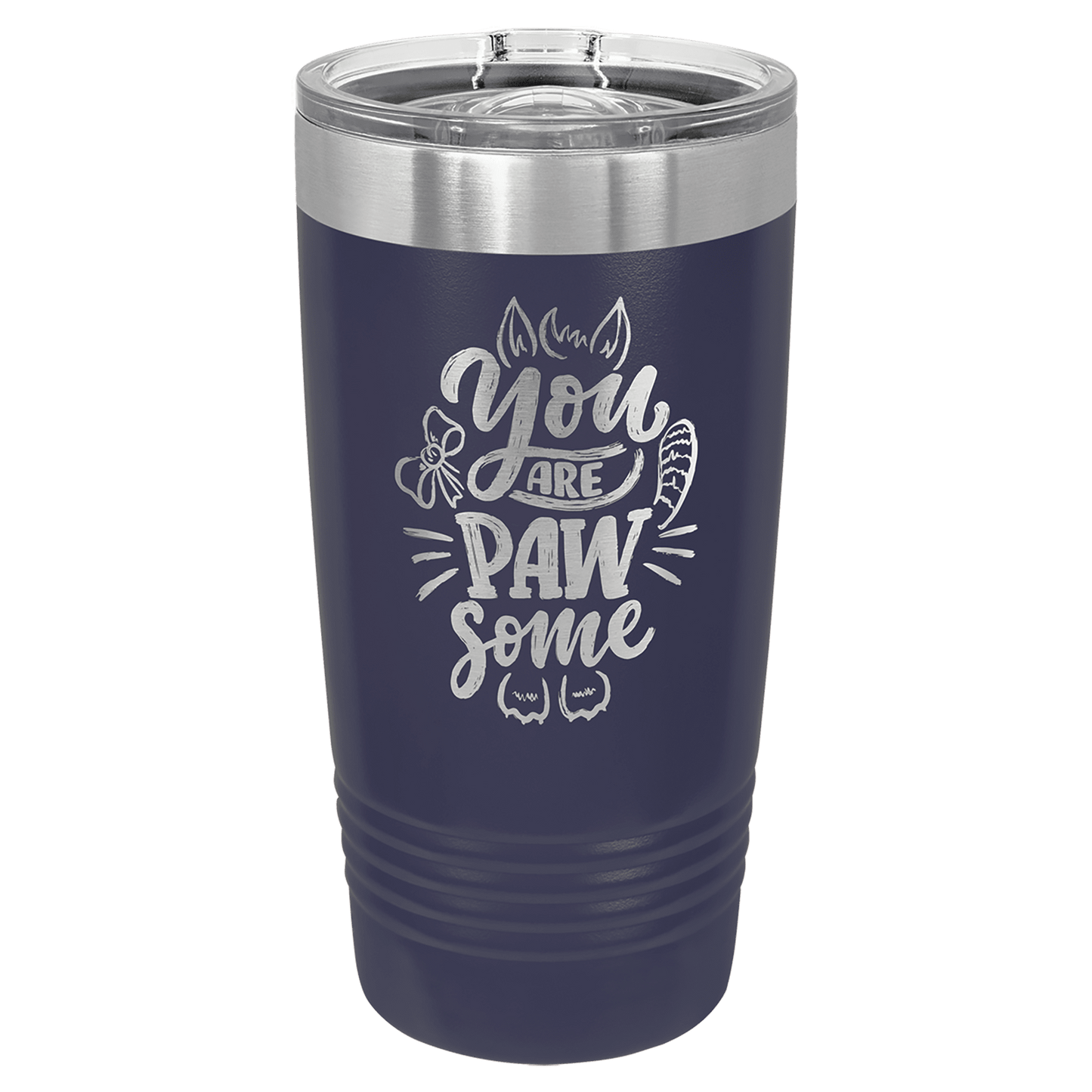 Custom Tumbler, Navy Blue Polar Camel 20 Oz. Tumbler with Slider Lid