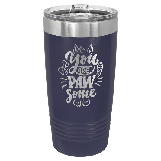 Custom Tumbler, Navy Blue Polar Camel 20 Oz. Tumbler with Slider Lid