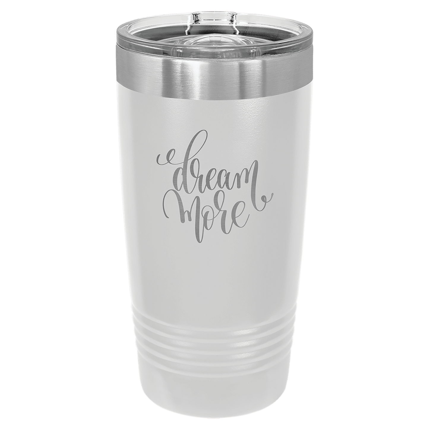 Custom Tumbler, White Polar Camel 20 Oz. Tumbler with Slider Lid