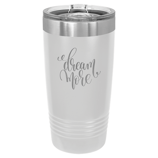 Custom Tumbler, White Polar Camel 20 Oz. Tumbler with Slider Lid