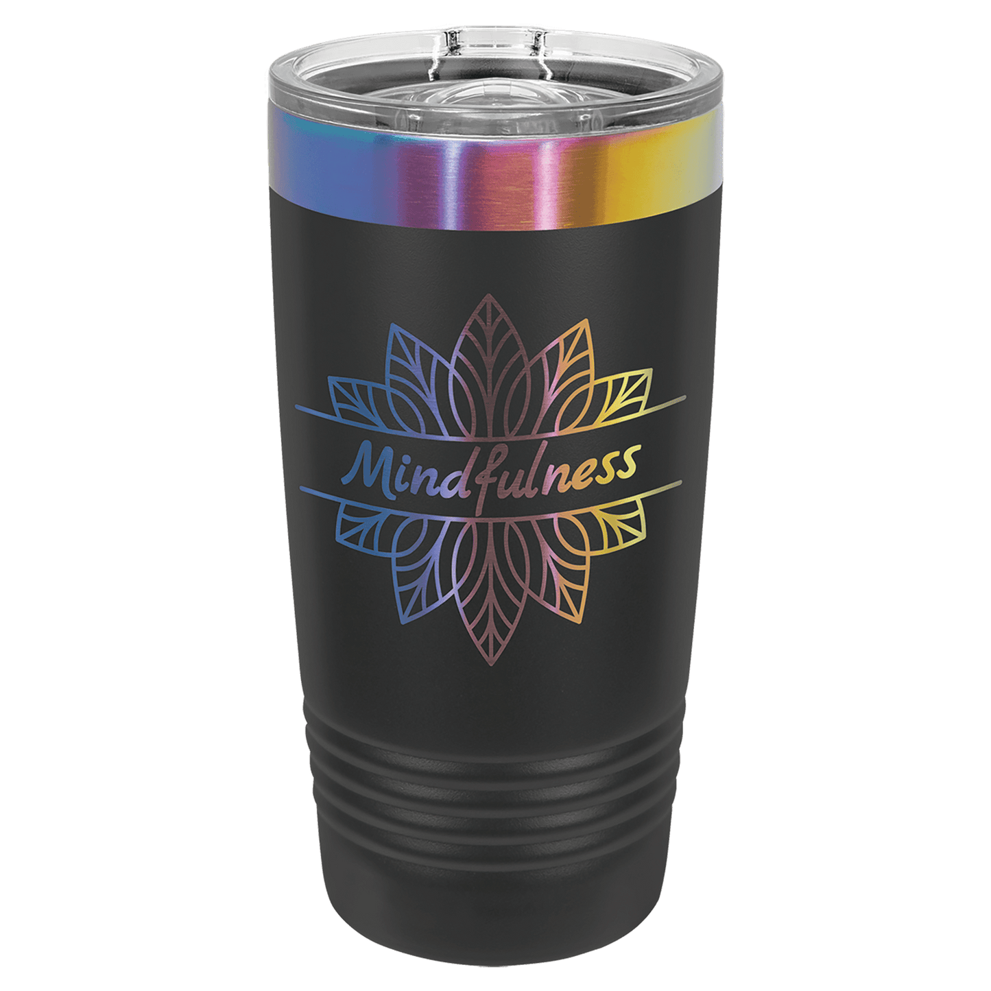 Black/Prism Polar Camel 20 Oz. Tumbler with Slider Lid, Custom Tumbler