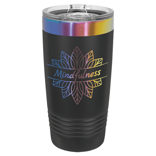 Black/Prism Polar Camel 20 Oz. Tumbler with Slider Lid, Custom Tumbler