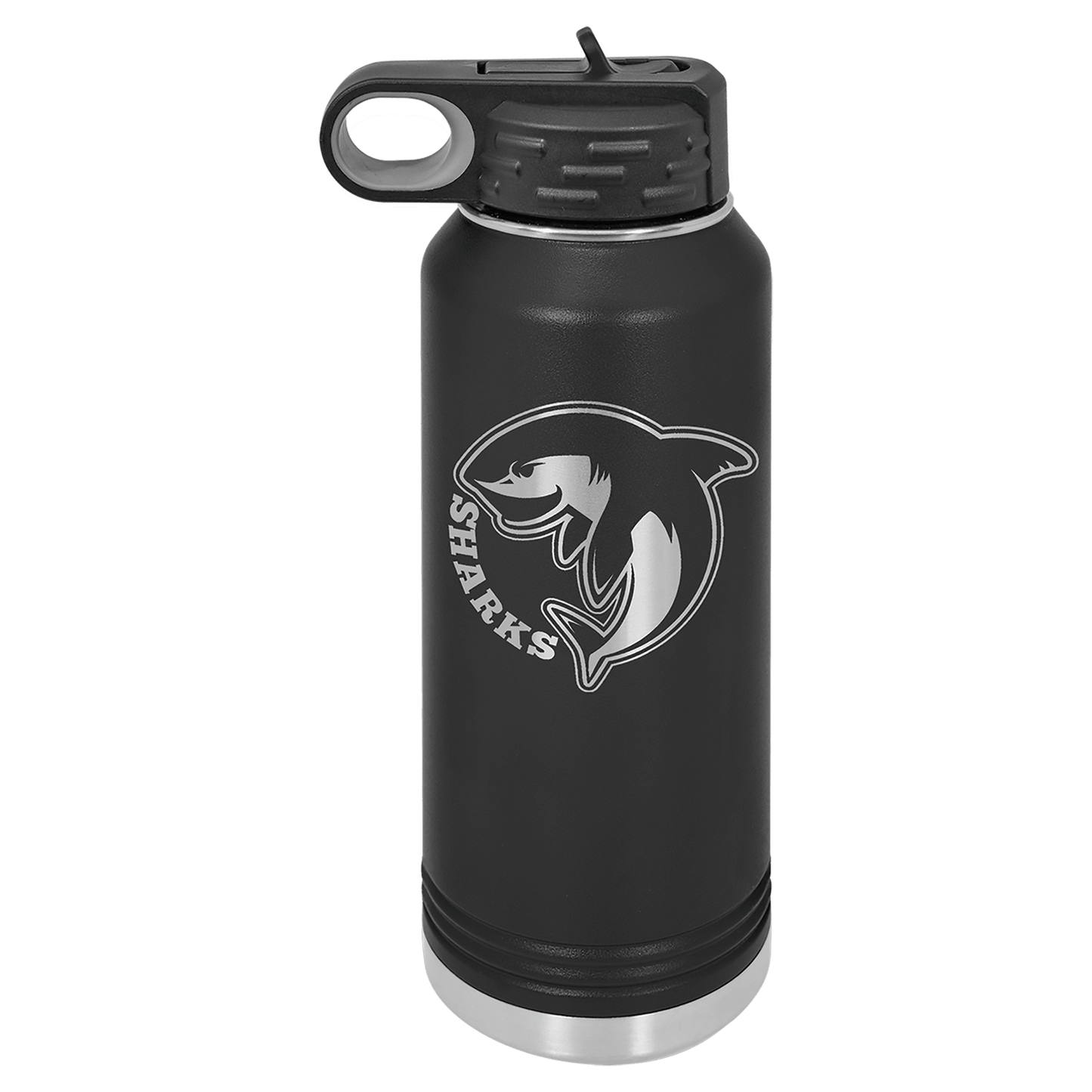 Black 32 oz. Polar Camel Water Bottles, Custom Engraved Water Bottles, Water Bottles