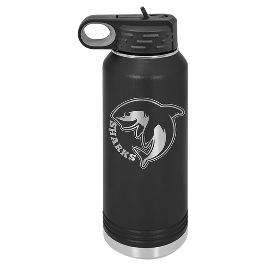 Black 32 oz. Polar Camel Water Bottles, Custom Engraved Water Bottles, Water Bottles