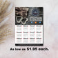 5X7 Custom calendar, Magnetic calendar, custom magnetic calendar, magnetic fridge calendar, calendar, fridge calendar, calendar 2026, calendar magnetic, calendar