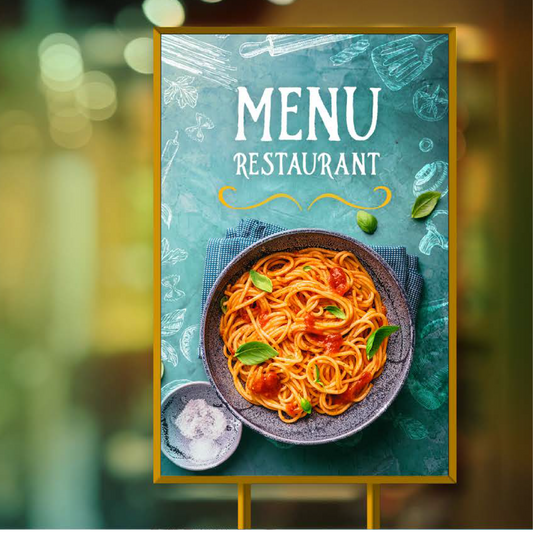 Set of 20, 12X18 Custom Menu, Custom Plastic Menu Printing – Polystyrene Menus for Bars, Cafes & Restaurants