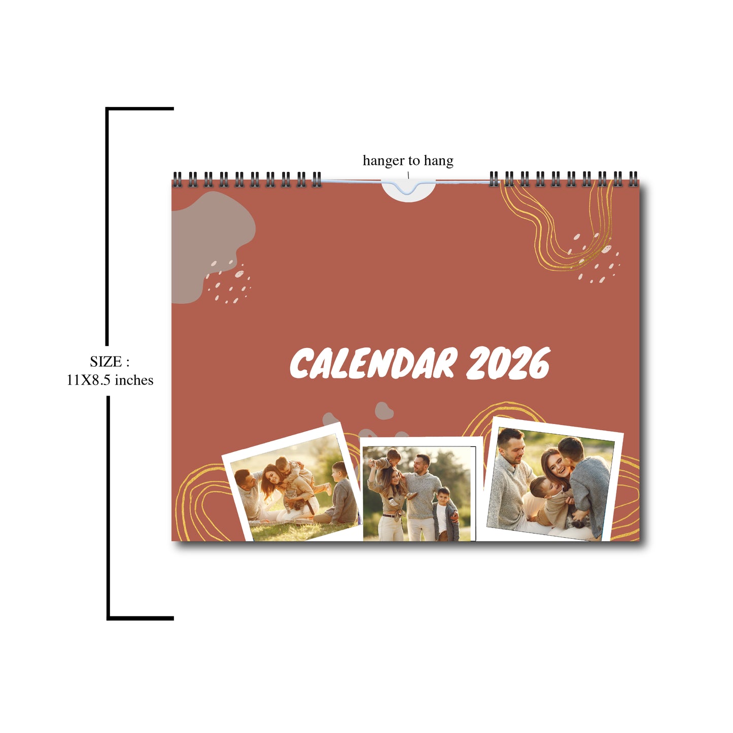 Personalized 2026 Family Photo Calendar: Custom Wall Decor, Custom Calendar