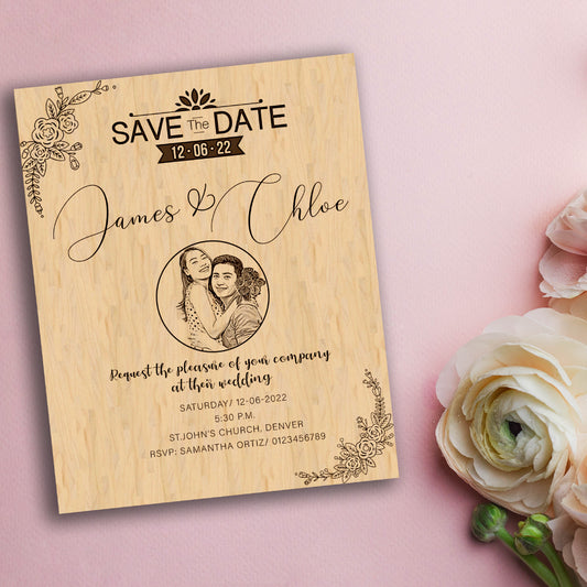 Save the Date Wedding Magnets Etsy, Wedding Invitations, Save the Date Wooden Fridge Magnet, Magnetic Save the Date Engraved on Wood, Save the Date Magnets