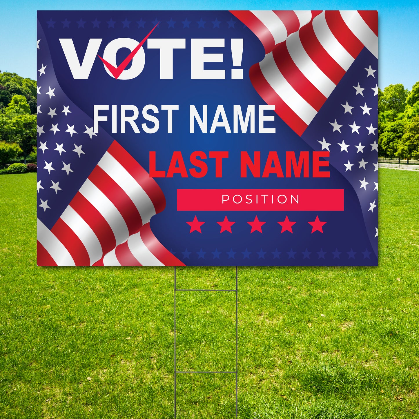 Custom Yard Sign, Custom Made Political Sign, Campaign Yard Sign, yard sign, personalized yard sign, cheap cust sign