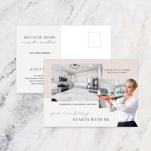 Custom Postcards with Logo – Professional Marketing for Realtors & Small Businesses 5X7 inches