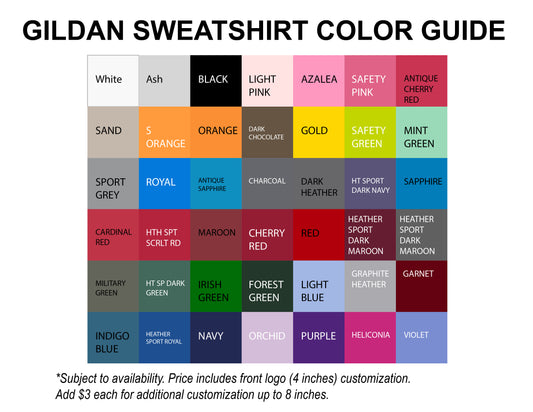 Custom Gildan Sweatshirts