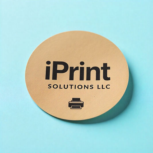 1.5" Round Kraft Stickers – Matte Self-Adhesive Craft Labels for Packaging, Jars, Gifts & DIY Projects