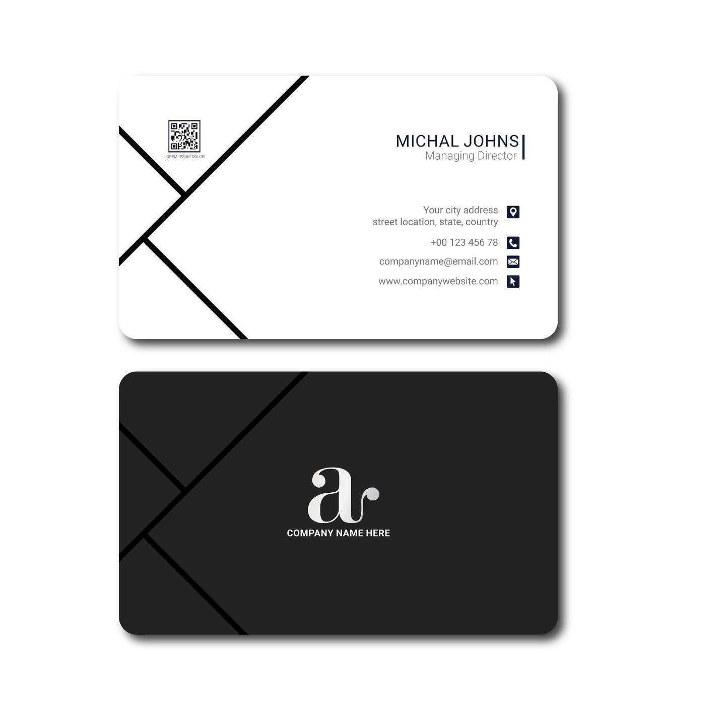Simple black custom business cards, 500 pcs Business cards, real state business cards, personalized business cards, customized business cards