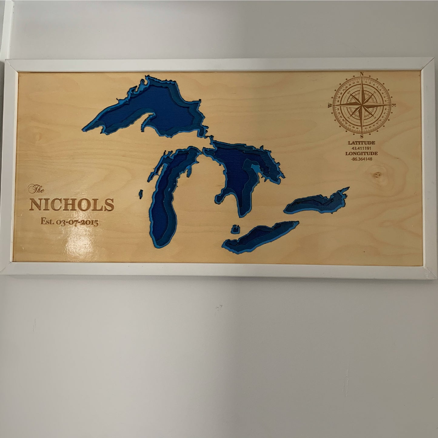 Custom map, custom lake map, State of Michigan map, custom wood map, custom map gifts, custom 3d lake map, map custom, custom map wall art