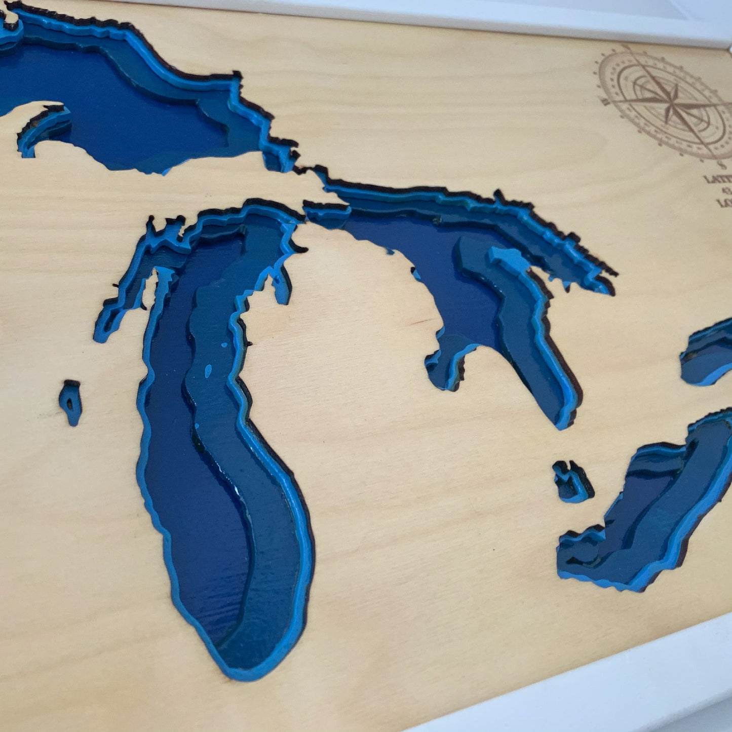 Custom map, custom lake map, State of Michigan map, custom wood map, custom map gifts, custom 3d lake map, map custom, custom map wall art