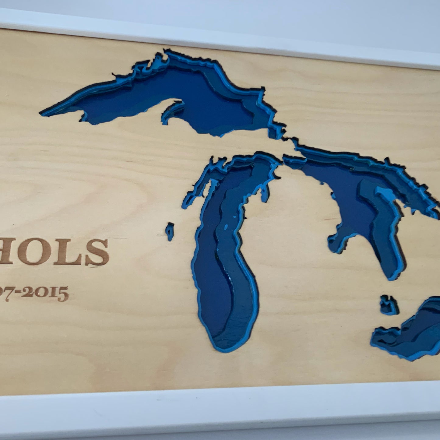 Custom map, custom lake map, State of Michigan map, custom wood map, custom map gifts, custom 3d lake map, map custom, custom map wall art