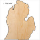 State of Michigan shape blank wood, Set of 10 cut to shape wood, State of Michigan blank wood for art, wood blank, blank wood