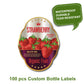 Custom bottle labels, custom strawberry label, custom maple syrup label, custom label, custom candle label, custom product label, labels