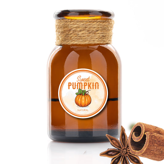 Sweet pumpkin product label, 100 pcs Custom bottle labels, custom maple syrup label, custom label, custom candle label, custom product label, labels