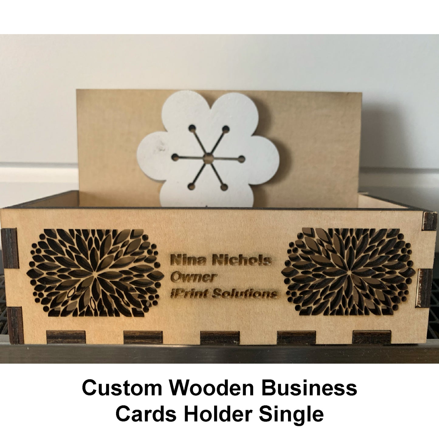 Handcrafted wood business card display, business cards holder, custom box, custom business cards holder, wood holder, wood business cards display
