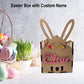 Easter Bunny box with flowers and custom name, custom box, easter candy box, easter box, custom easter box