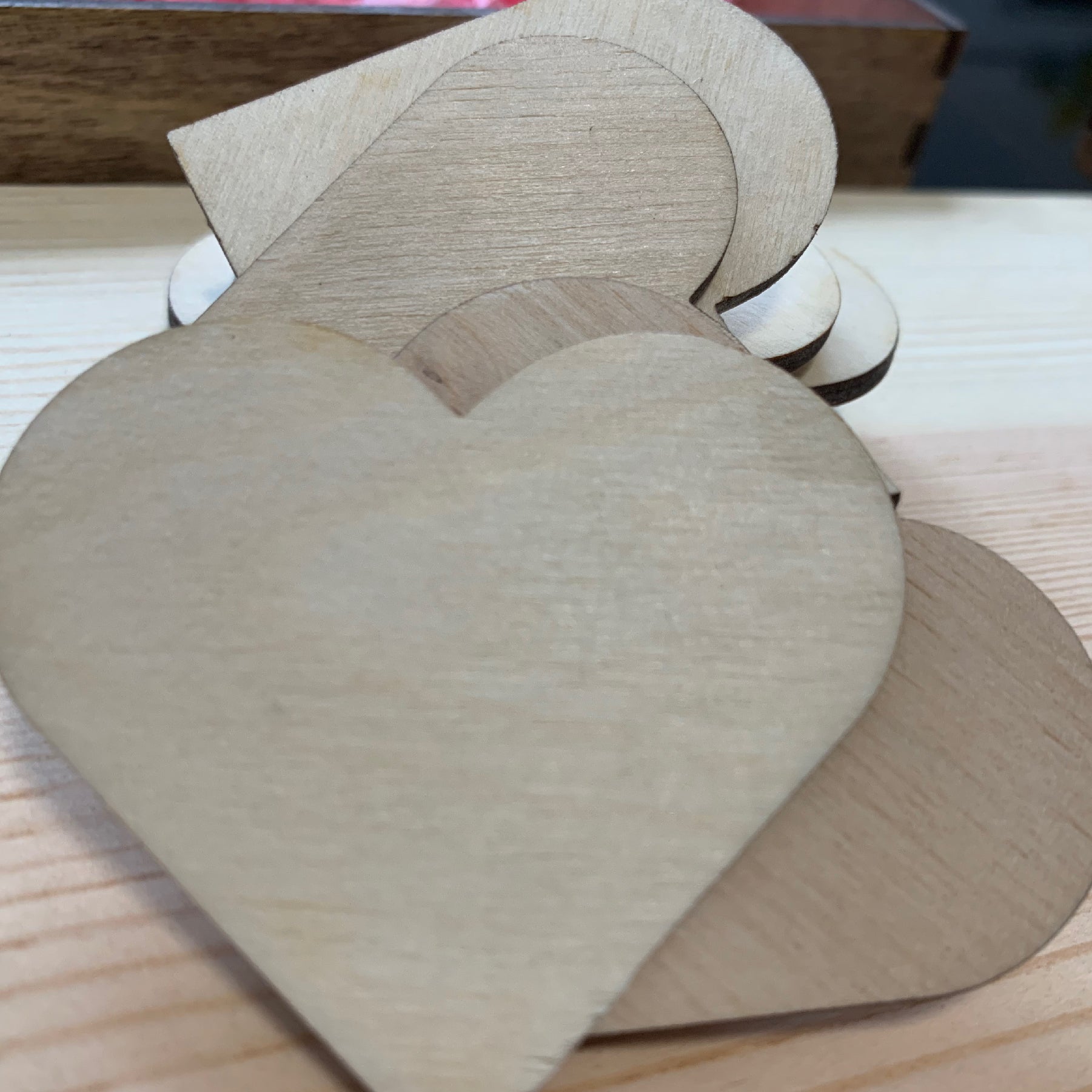 Unfinished Wooden Hearts, 50 Pcs Blank Bulk Wood Slices, Cut to shape, –  iPrint Solutions LLC