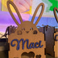 Easter Bunny box with hearts and custom name, custom box, easter candy box, easter box, custom easter box
