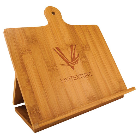 Bamboo Chef's Easel, custom cutting board
