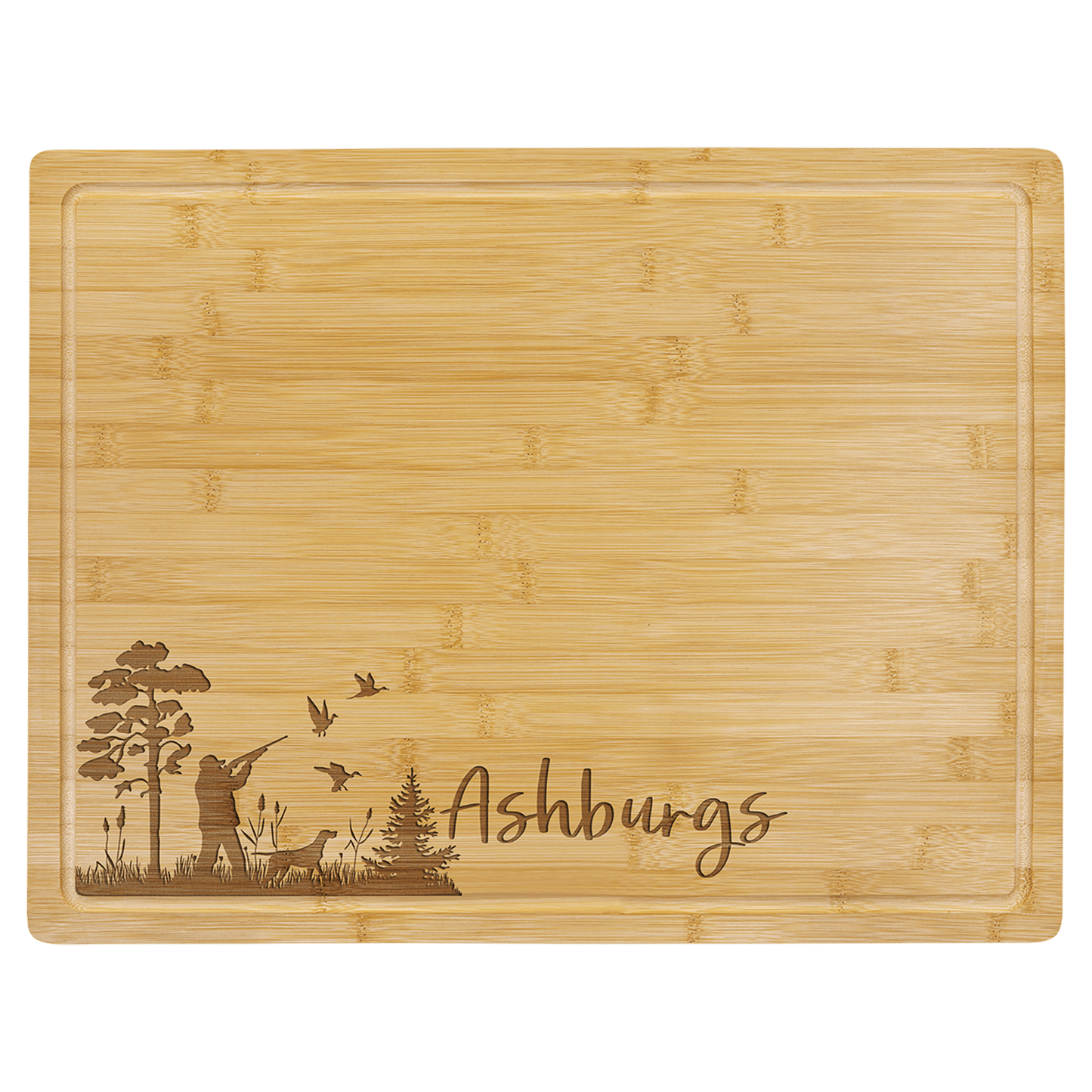 Bamboo Cutting Board with Drip Ring, custom cutting board