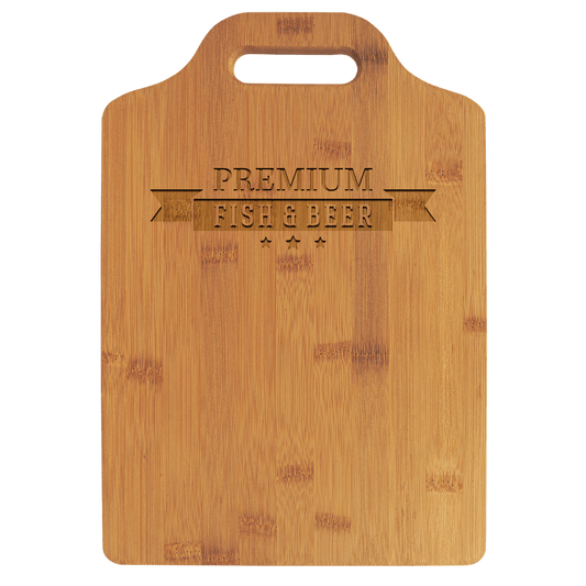 Bamboo Cutting Board with Handle, custom cutting board